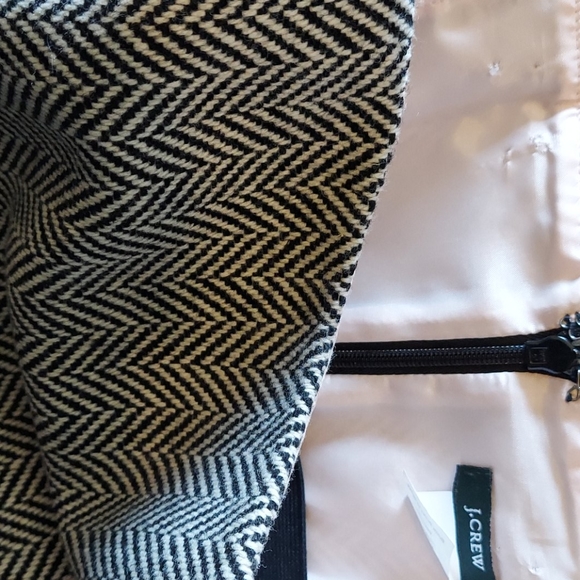 J Crew Chevron Wool Strapless Dress - Picture 5 of 5